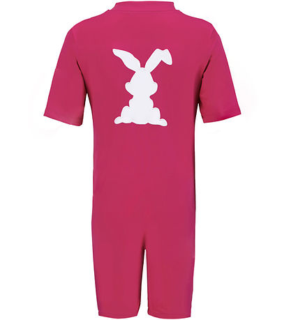 Petit Crabe Badeheldragt - Noe - UV50+ - Mulberry m. Kanin Petit Crabe Badeheldragt - Noe - UV50+ - Mulberry m. Kanin