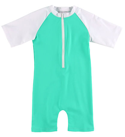 Petit Crabe Badeheldragt - Multicolor - UV50+ - Parrot/White