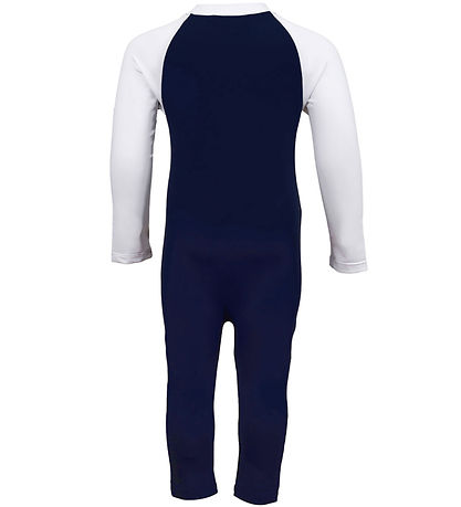 Petit Crabe Badeheldragt - Multicolor - UV50+ - Blå/Hvid Petit Crabe Badeheldragt - Multicolor - UV50+ - Blå/Hvid