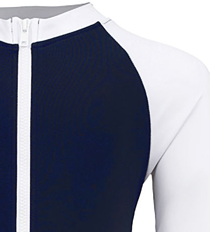 Petit Crabe Badeheldragt - Multicolor - UV50+ - Blå/Hvid Petit Crabe Badeheldragt - Multicolor - UV50+ - Blå/Hvid