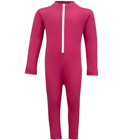 Petit Crabe Badeheldragt - Lou - UV50+ - Mulberry m. Kanin