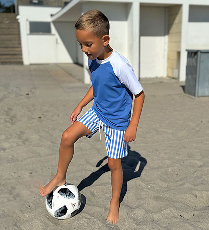 Petit Crabe Badeshorts - Alex - UV50+ - Vertical Stripes