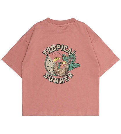 The New T-shirt - TnOleen - Old Rose m. print The New T-shirt - TnOleen - Old Rose m. print