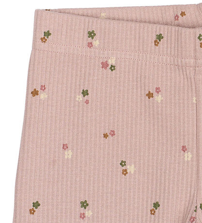 The New Shorts - TnOreta - Rib - Adobe Rose m. Blomster