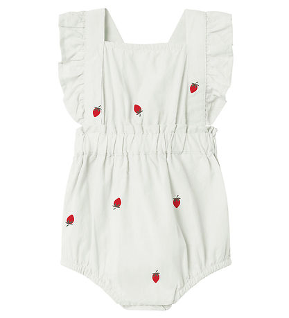 Name it Sommerdragt - NbfDerilla - Bright White/STAWBERRY