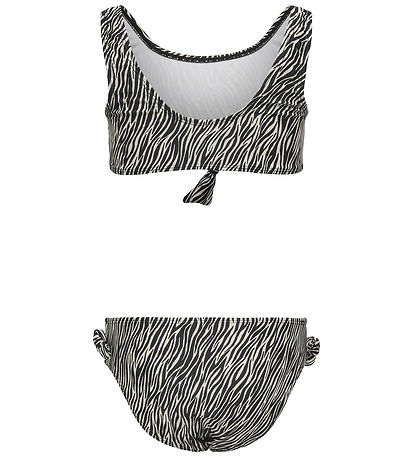 Kids Only Bikini - KogBeach - Cloud Dancer/Boho Zebra/Black