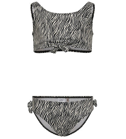 Kids Only Bikini - KogBeach - Cloud Dancer/Boho Zebra/Black