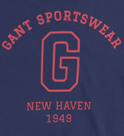 GANT T-shirt - Arch - Dusty Navy m. Print GANT T-shirt - Arch - Dusty Navy m. Print
