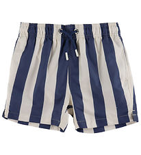 GANT Badeshorts - Dusty Navy m. Striber GANT Badeshorts - Dusty Navy m. Striber