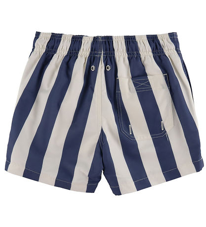 GANT Badeshorts - Dusty Navy m. Striber