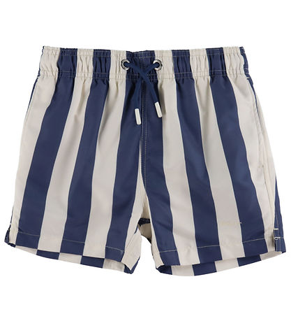 GANT Badeshorts - Dusty Navy m. Striber GANT Badeshorts - Dusty Navy m. Striber