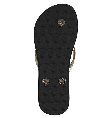 Roxy Flip Flops - Viva Sparkle - Black/Gold