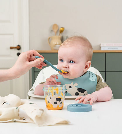 Done by Deer Madbeholdere - Tiny Farm - 2-pak - Blå Done by Deer Madbeholdere - Tiny Farm - 2-pak - Blå