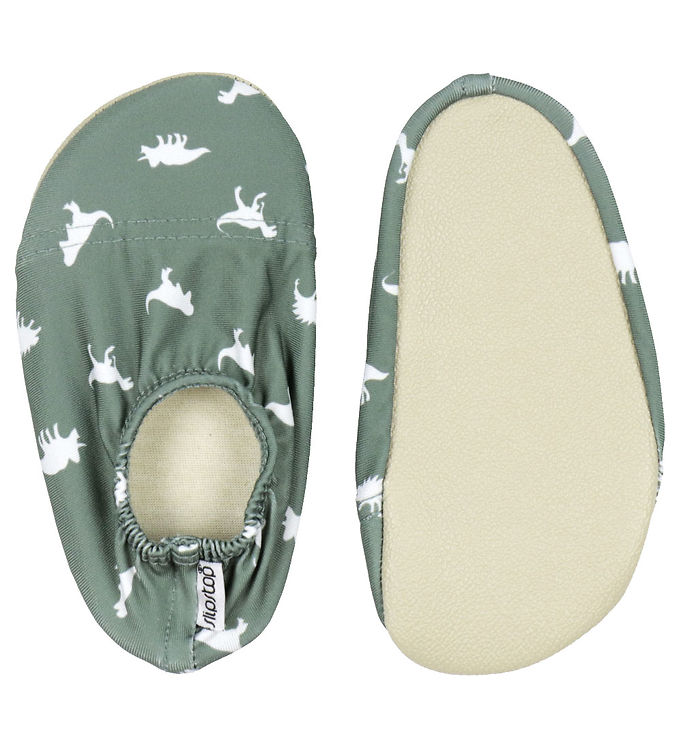 Slipstop Badesokker - UV50+ - Junior - Dino Grøn