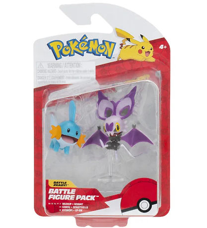 Pokémon Figurer - 2-pak - Battle Figure - Noibat/Mudkip