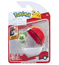 Pokémon Figur - Clip 'N' Go - Sprigatito m. Repeat Ball Pokémon Figur - Clip 'N' Go - Sprigatito m. Repeat Ball