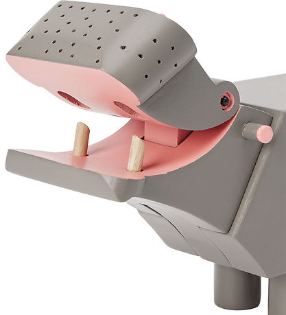 Kay Bojesen Træfigur - Flodhest - 19 cm - Grå Kay Bojesen Træfigur - Flodhest - 19 cm - Grå