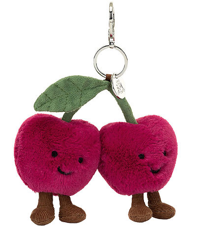 Jellycat Nøglering - 16x13 cm -  Amuseables Cherries Bag charms