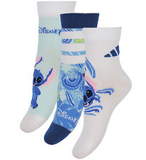 adidas Performance Strømper - 3-pak - LK DY LS - White/Ltblue/Se adidas Performance Strømper - 3-pak - LK DY LS - White/Ltblue/Se