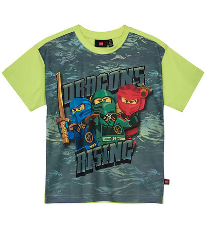 LEGO® Ninjago T-shirt - LwTaffy 302 - Lysegrøn m. Print