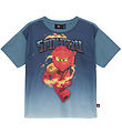 LEGO® Ninjago T-shirt - LwTaffy 307 - Støvet Blå m. Print LEGO® Ninjago T-shirt - LwTaffy 307 - Støvet Blå m. Print