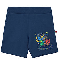 LEGO® Ninjago Shorts - LwPasi 303 - Mørkeblå m. Print LEGO® Ninjago Shorts - LwPasi 303 - Mørkeblå m. Print