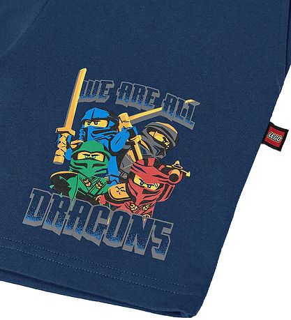 LEGO® Ninjago Shorts - LwPasi 303 - Mørkeblå m. Print LEGO® Ninjago Shorts - LwPasi 303 - Mørkeblå m. Print