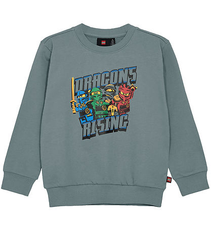LEGO® Ninjago Sweatshirt - LwSaku 301 - Lysegrøn m. Print
