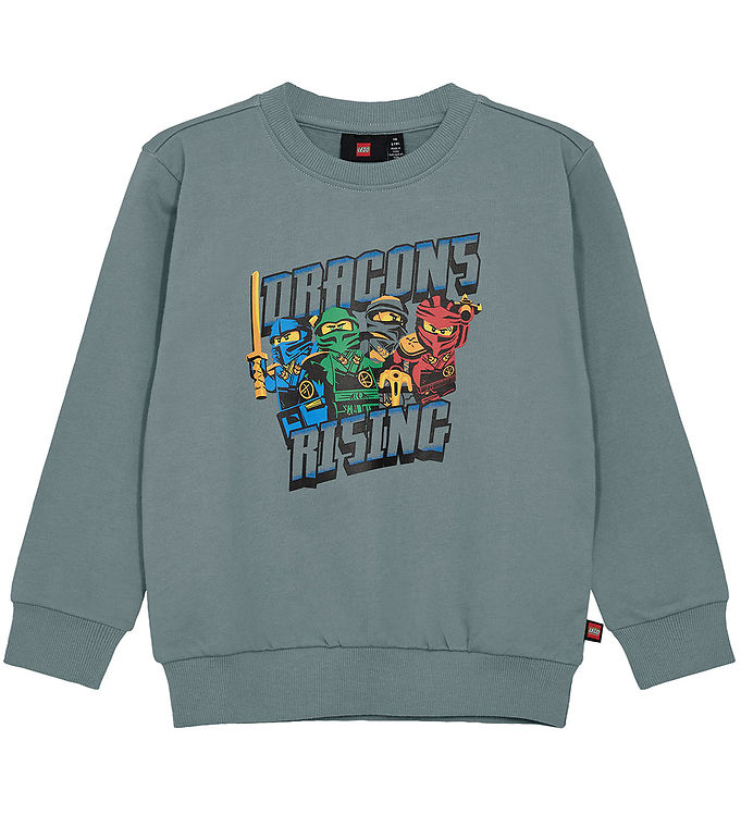 LEGO® Ninjago Sweatshirt - LwSaku 301 - Lysegrøn m. Print