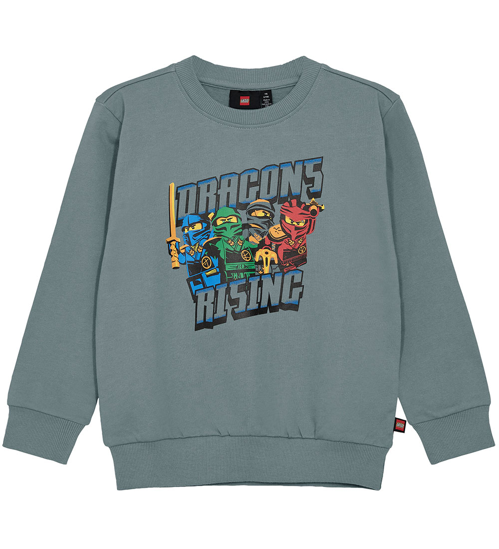 LEGO® Ninjago Sweatshirt - LwSaku 301 - Hellgrün m. Print - LEGO® Wear - 6 Jahre (116) - Sweatshirts