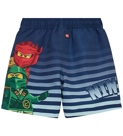 LEGO® Ninjago Badeshorts - LwAgan 305 - Mørkeblå m. Print
