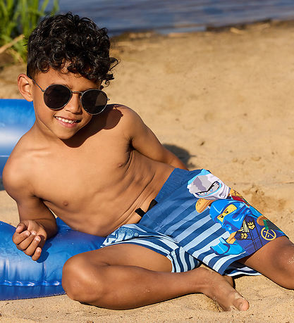 LEGO® Ninjago Badeshorts - LwAgan 305 - Mørkeblå m. Print