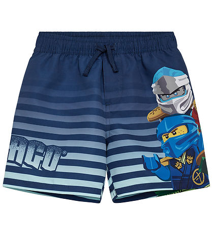 LEGO® Ninjago Badeshorts - LwAgan 305 - Mørkeblå m. Print