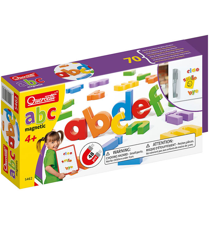 Quercetti Magnetiske Bogstaver - 48 Dele