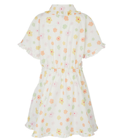 Emporio Armani Kjole - Hvid m. Blomster