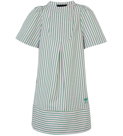 Emporio Armani Kjole - Rosa/Grønstribet