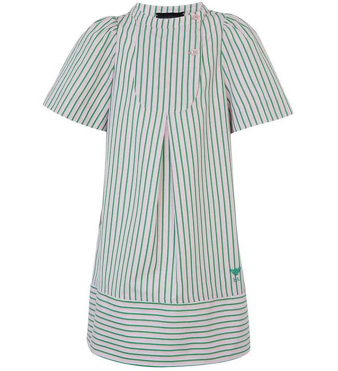 Emporio Armani Kjole - Rosa/Grønstribet