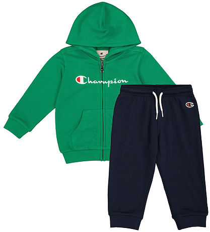 Champion Sweatsæt - Full Zip - Grøn/Navy Champion Sweatsæt - Full Zip - Grøn/Navy