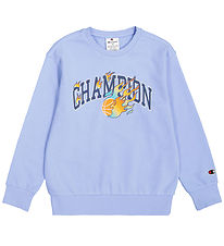 Champion Sweatshirt - Blå m. Logo Champion Sweatshirt - Blå m. Logo