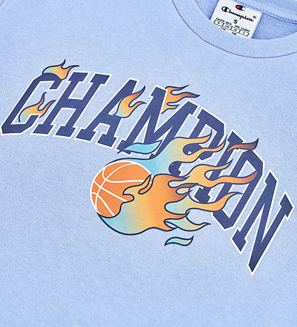 Champion Sweatshirt - Blå m. Logo Champion Sweatshirt - Blå m. Logo
