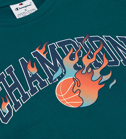 Champion 티셔츠 - 녹색 포함 로고