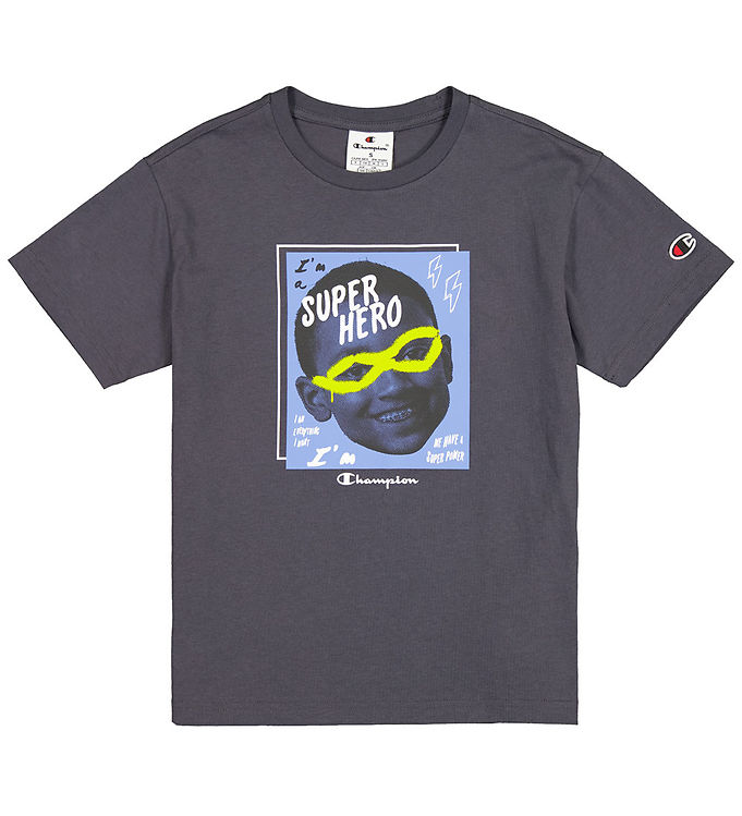 Champion T-shirt - Grå/Super Hero