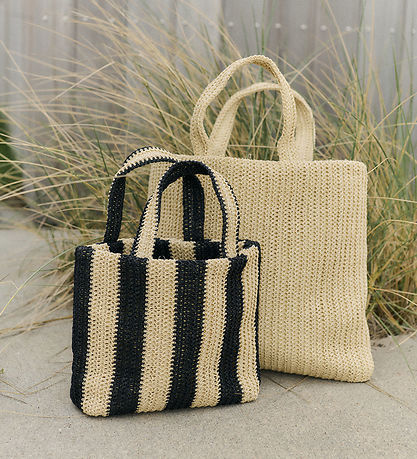 Rosemunde Taske - Hand Bag - Solid Nature/Black Stripe Rosemunde Taske - Hand Bag - Solid Nature/Black Stripe