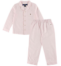 Polo Ralph Lauren Nattøj - Oxford - Bath Pink/White Striped Polo Ralph Lauren Nattøj - Oxford - Bath Pink/White Striped