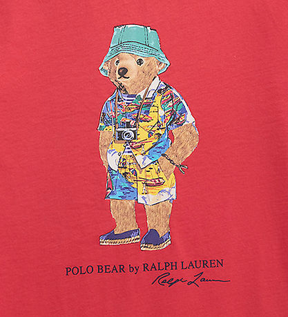 Polo Ralph Lauren T-shirt - Rød m. Bamse