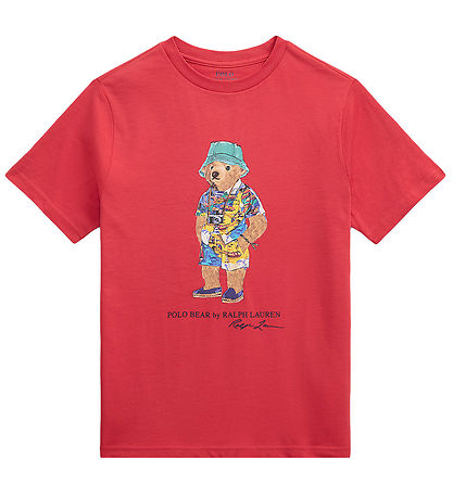 Polo Ralph Lauren T-shirt - Rød m. Bamse