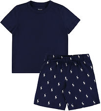 Polo Ralph Lauren Nattøj - Newport Navy m. Logoer Polo Ralph Lauren Nattøj - Newport Navy m. Logoer