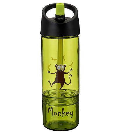 Carl Oscar Drikkedunk m. Sugerør - 2-i-1 - Lime m. Abe Carl Oscar Drikkedunk m. Sugerør - 2-i-1 - Lime m. Abe