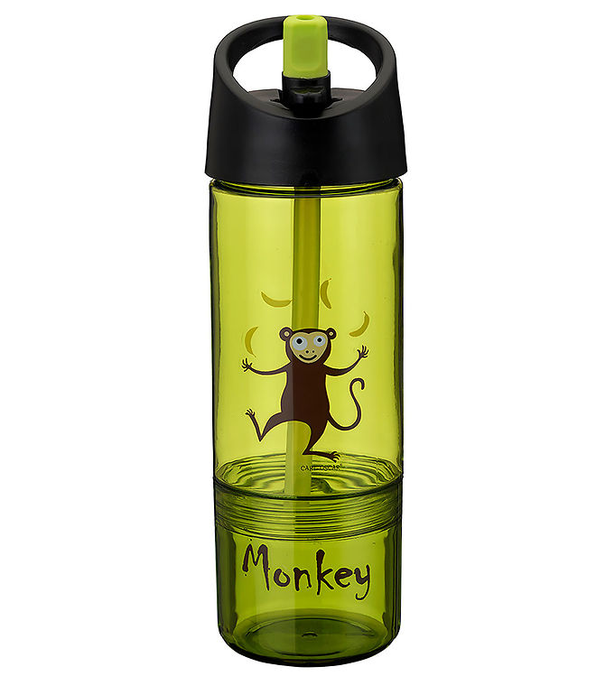 Carl Oscar Drikkedunk m. Sugerør - 2-i-1 - Lime m. Abe