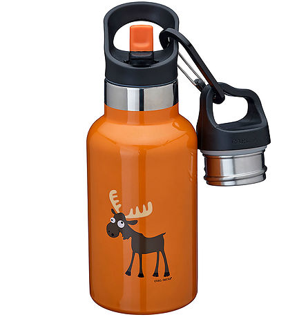 Carl Oscar Termoflaske - TEMPflask - 350 ml - Orange m. Elg Carl Oscar Termoflaske - TEMPflask - 350 ml - Orange m. Elg